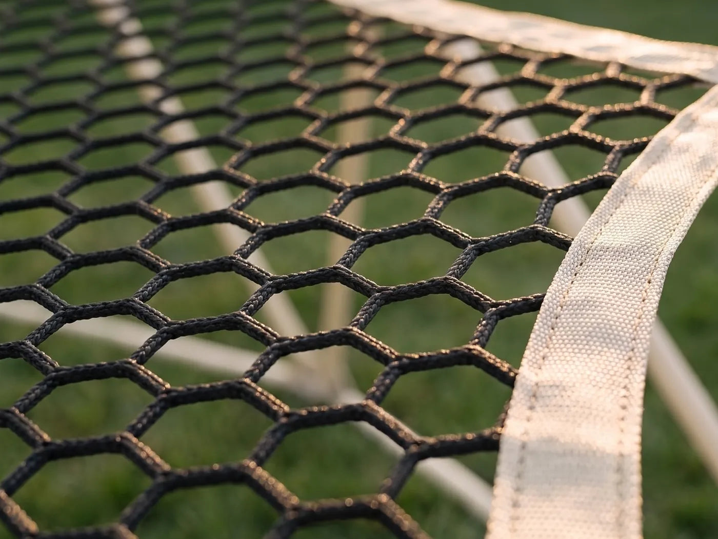 Polyester net webbing on the hammock