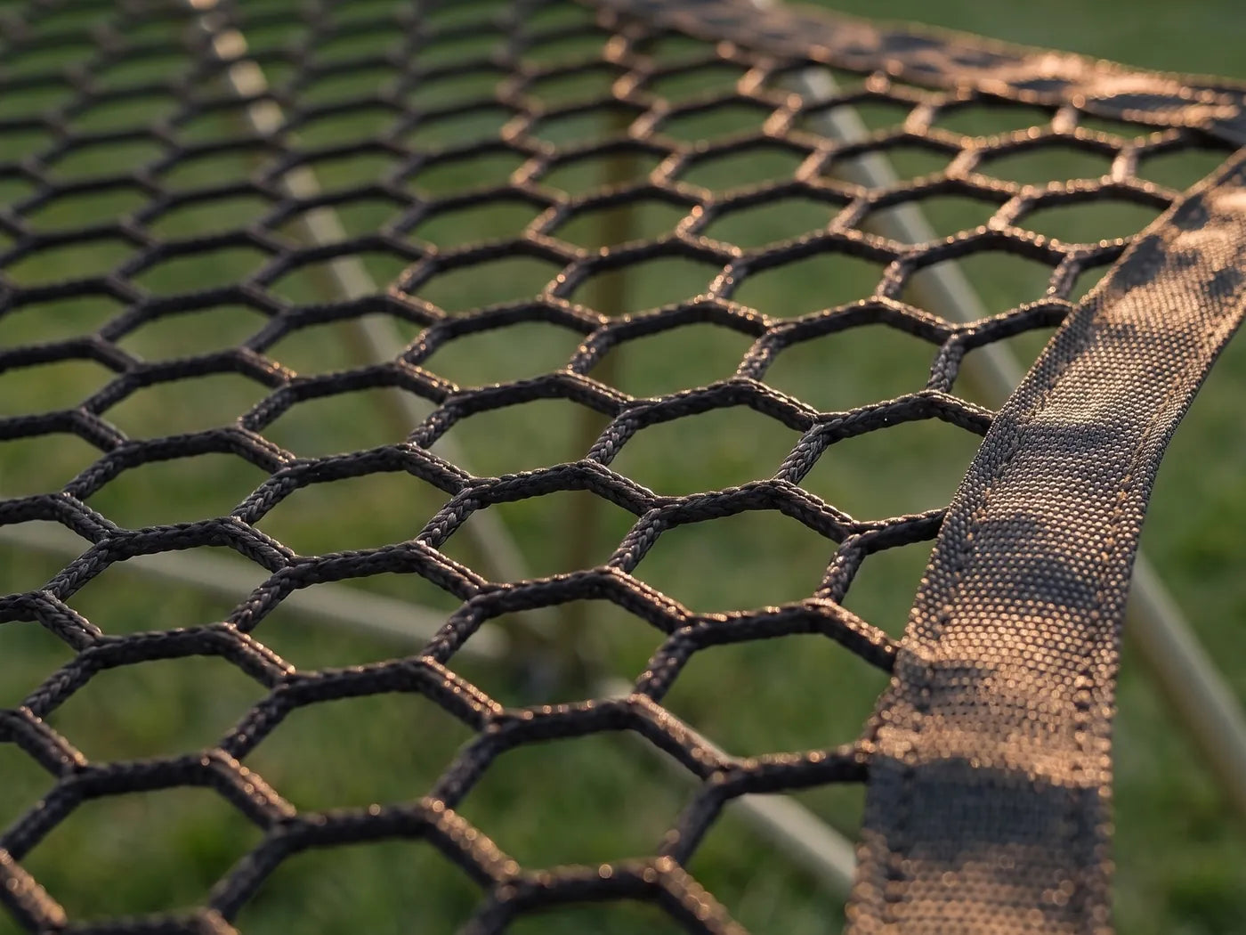Polyester net webbing on the hammock